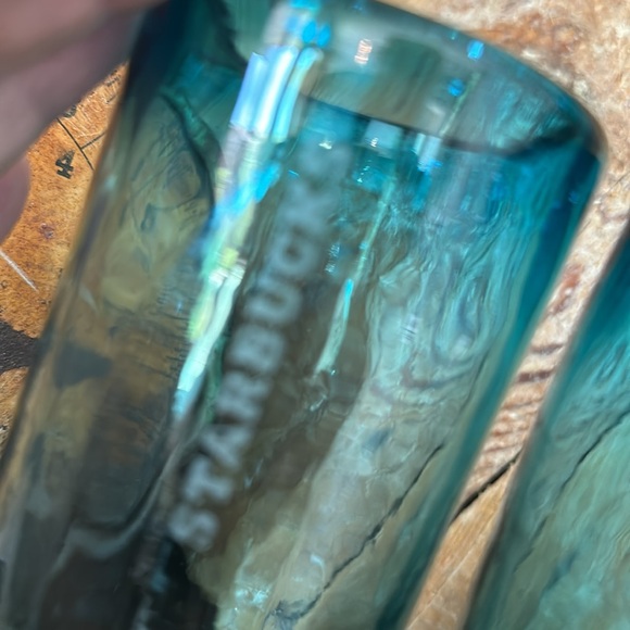 Starbucks Hand Blown Glasses Set of 4 - Picture 4 of 16